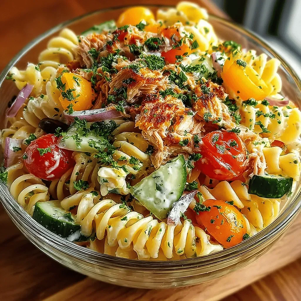 Zesty Tuna Pasta Salad Surprise