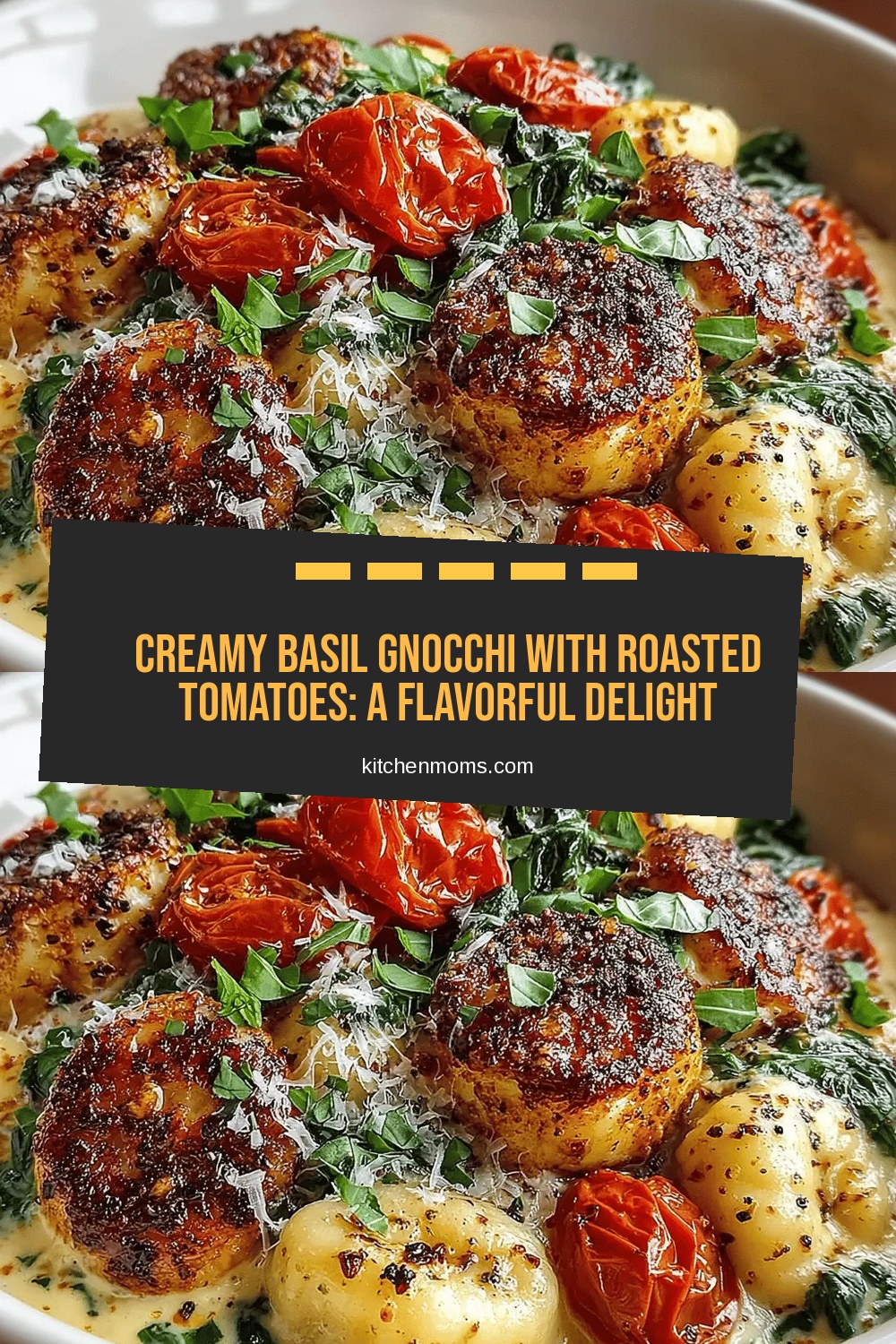 Creamy Basil Gnocchi with Roasted Tomatoes: A Flavorful Delight