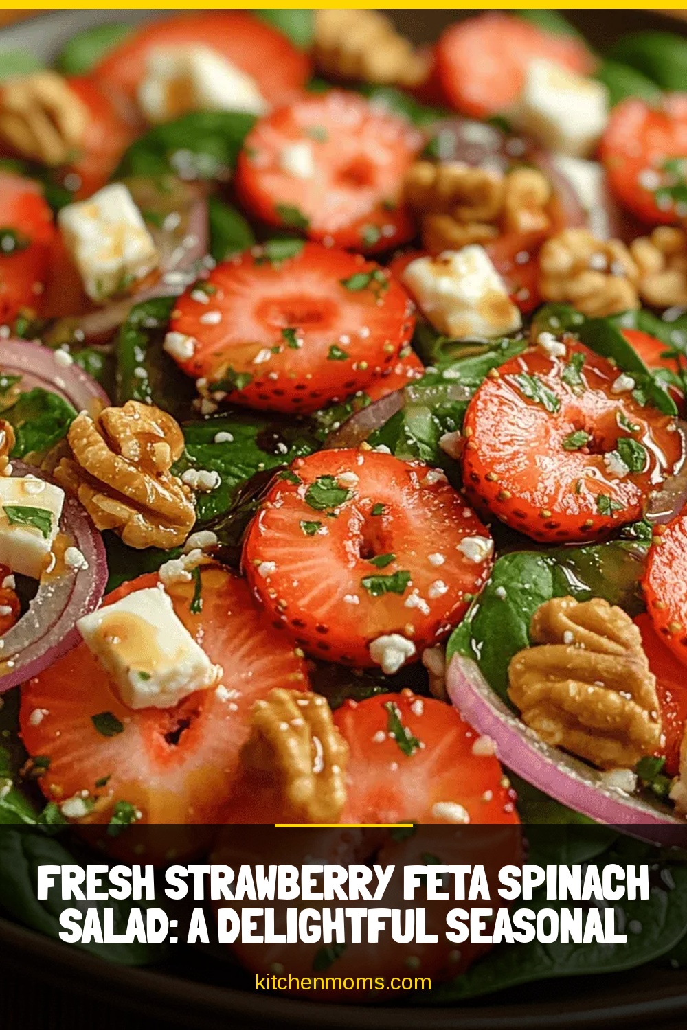 Fresh Strawberry Feta Spinach Salad: A Delightful Seasonal Treat