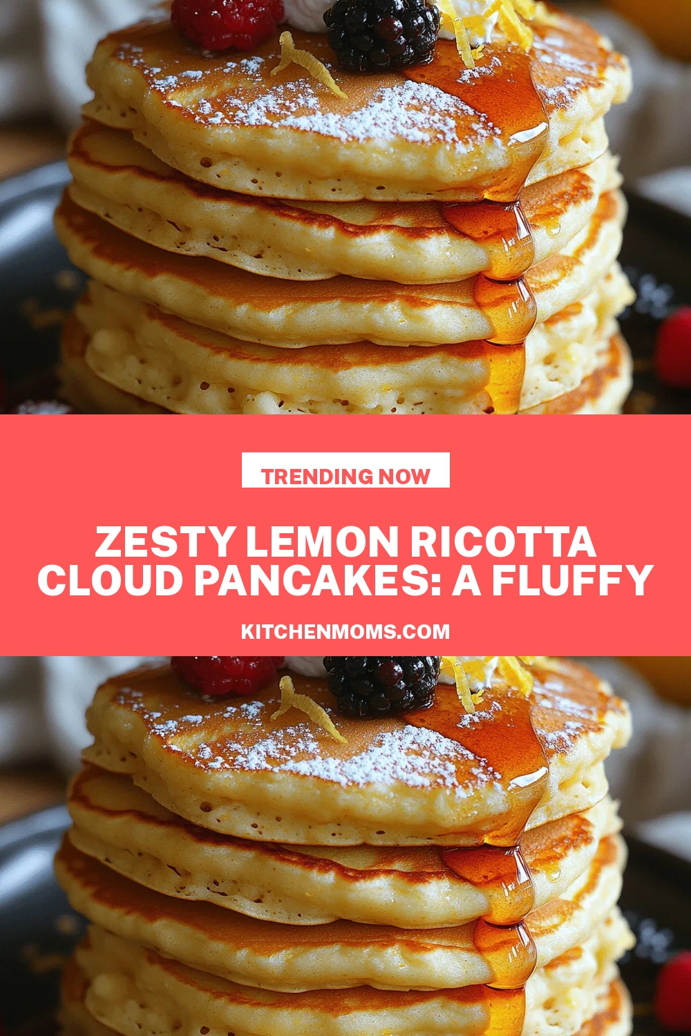 Zesty Lemon Ricotta Cloud Pancakes: A Fluffy Delight