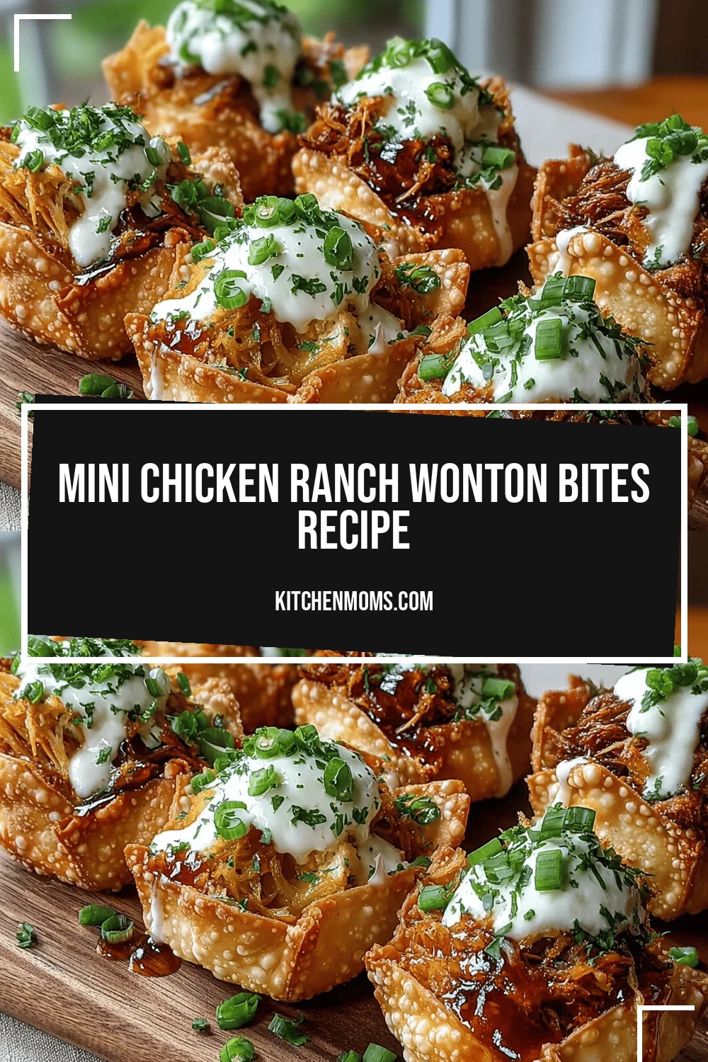 Mini Chicken Ranch Wonton Bites Recipe