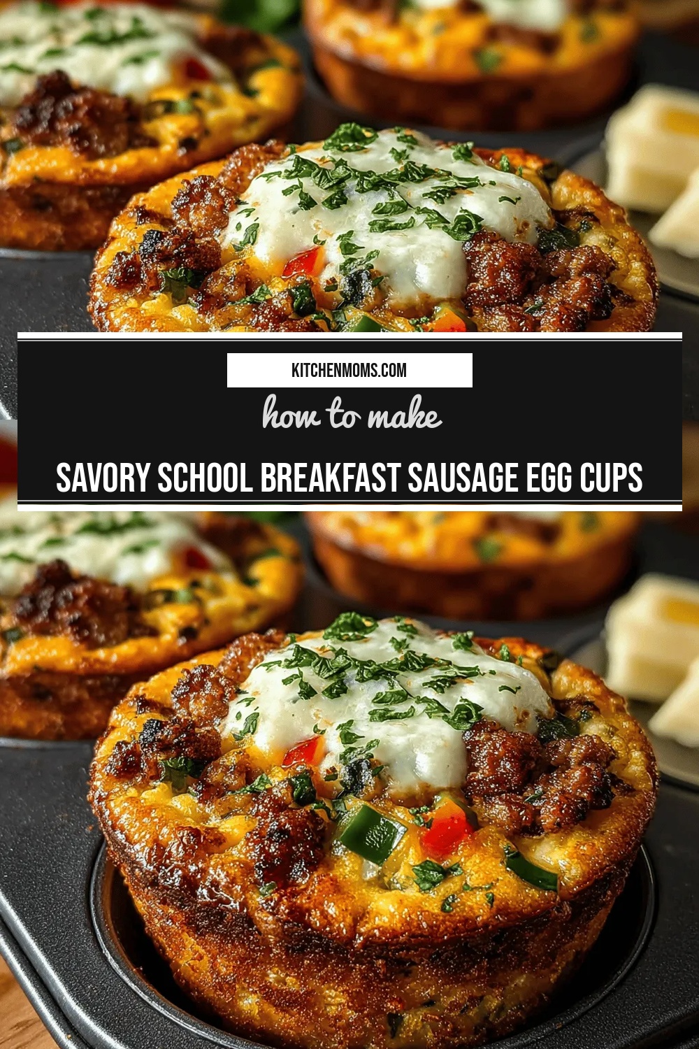 Savory School Breakfast Sausage Egg Cups