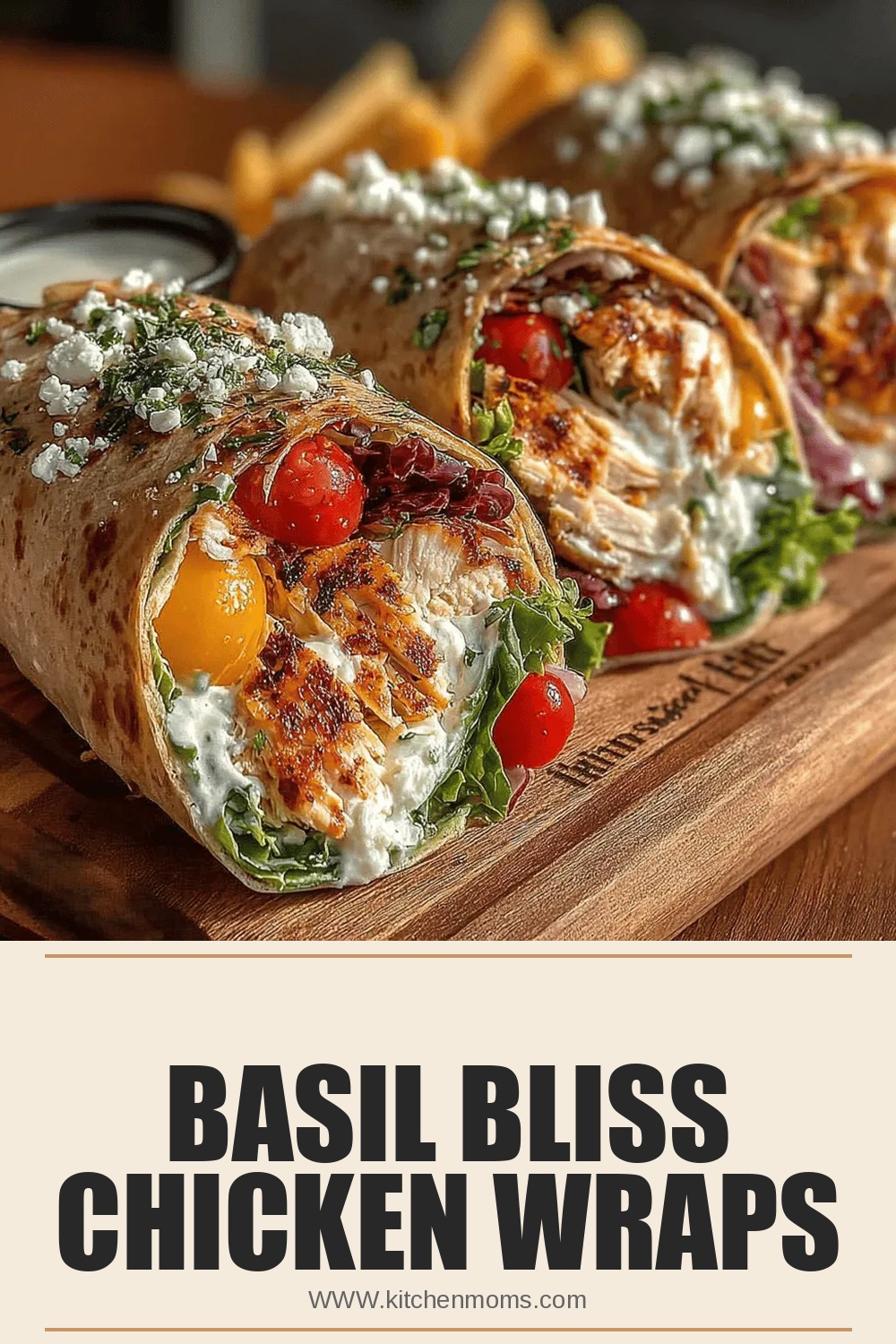Basil Bliss Chicken Wraps