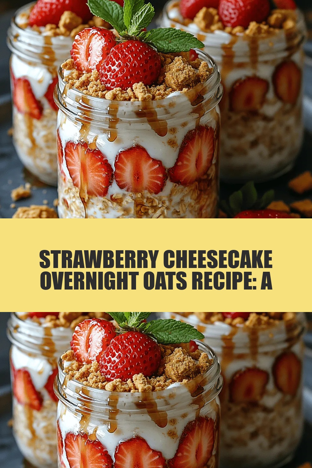 Strawberry Cheesecake Overnight Oats Recipe: A Delicious and Nutritious Start to Your Day