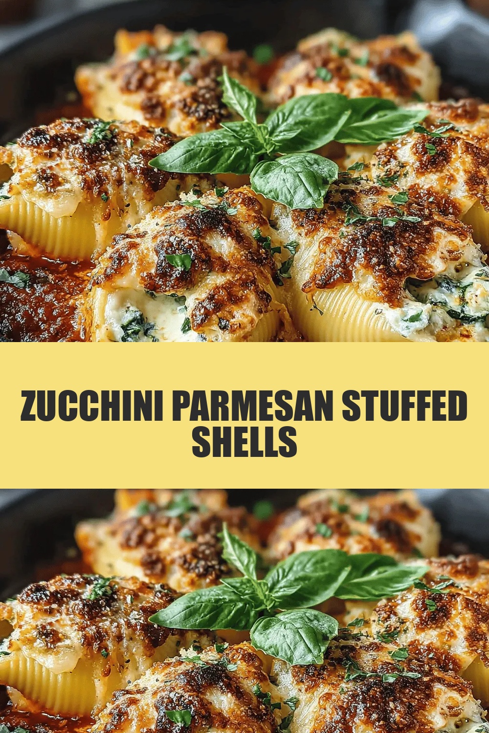 Zucchini Parmesan Stuffed Shells