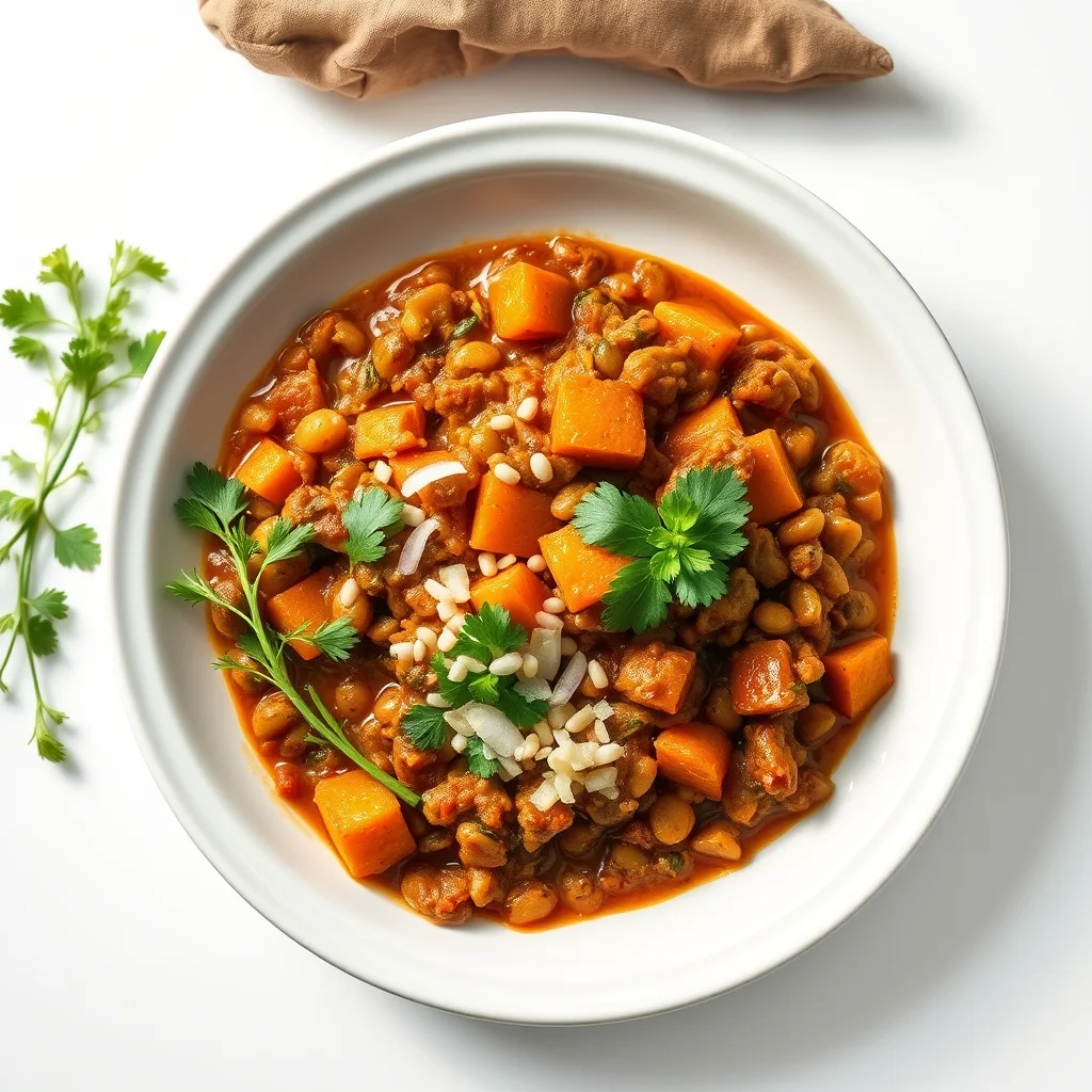 Hearty Lentil and Sweet Potato Chili