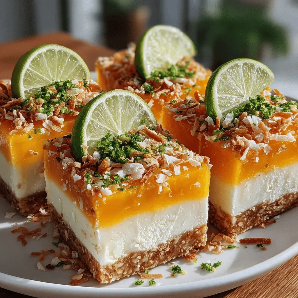 Tropical Bliss Frozen Mango Lime Yogurt Slices