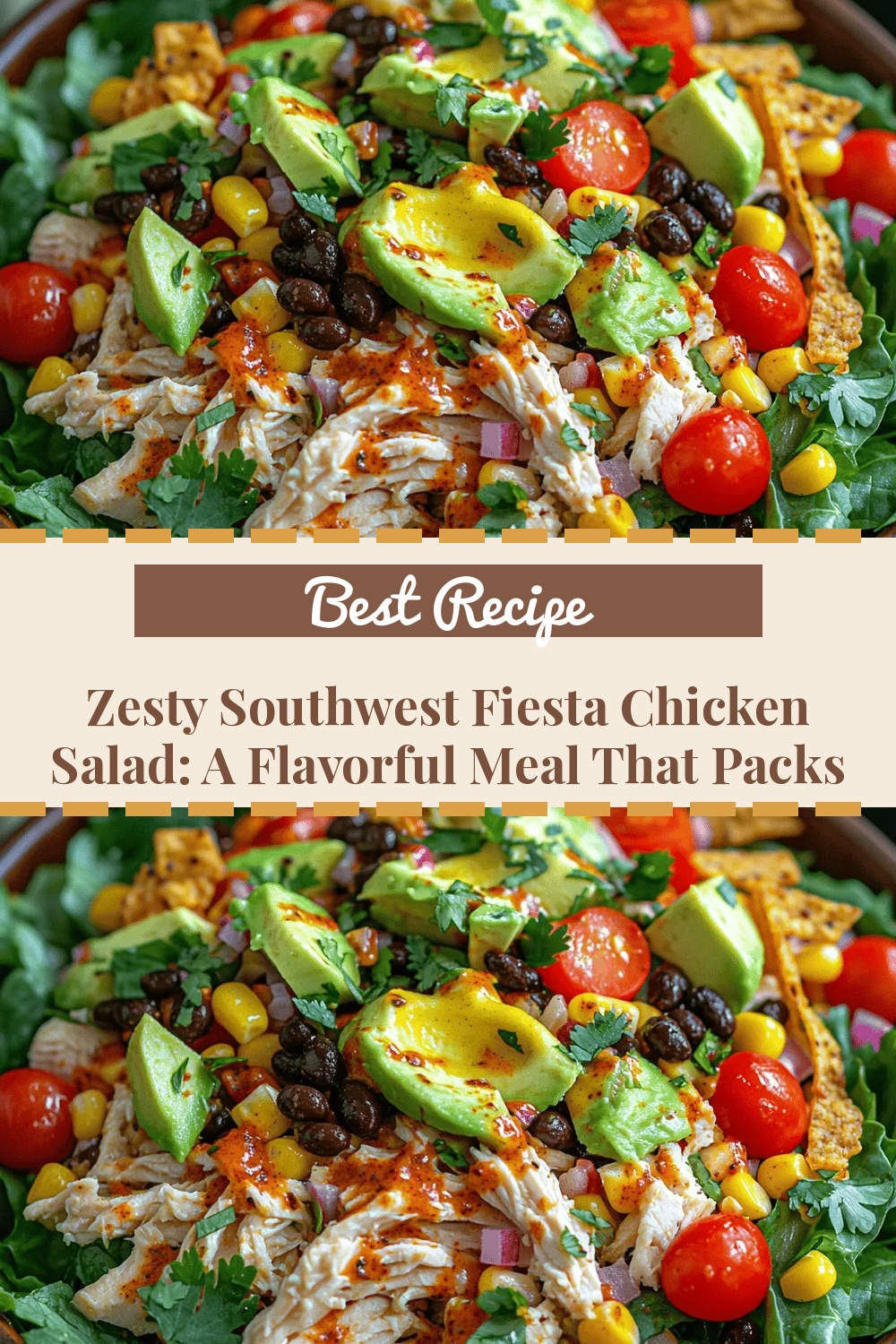 Zesty Southwest Fiesta Chicken Salad: A Flavorful Meal That Packs a Punch