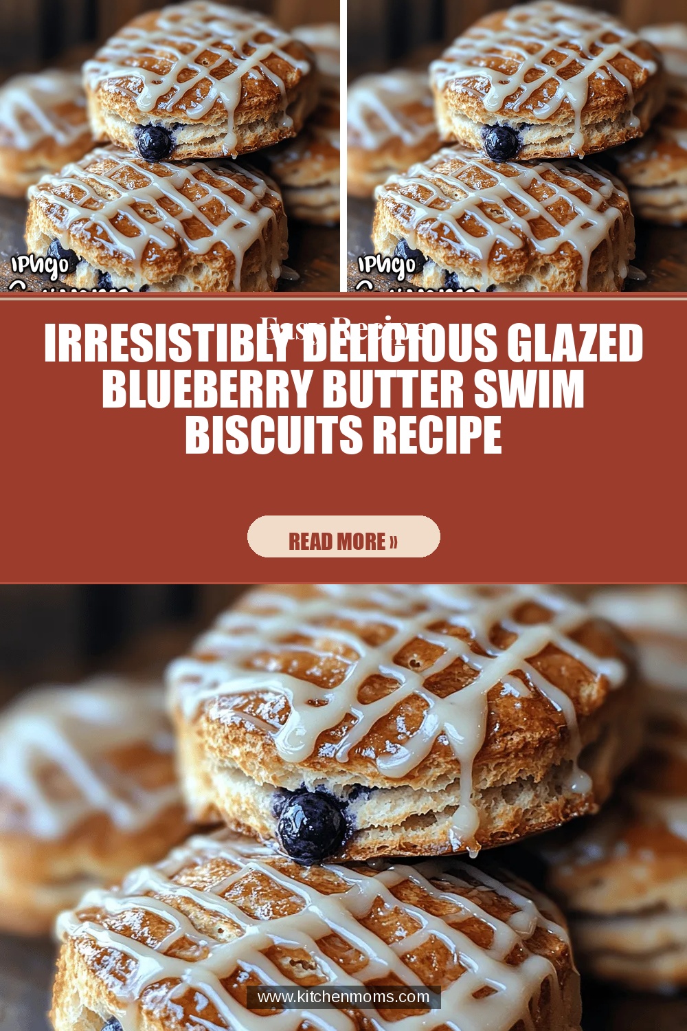 Irresistibly Delicious Glazed Blueberry Butter Swim Biscuits Recipe
