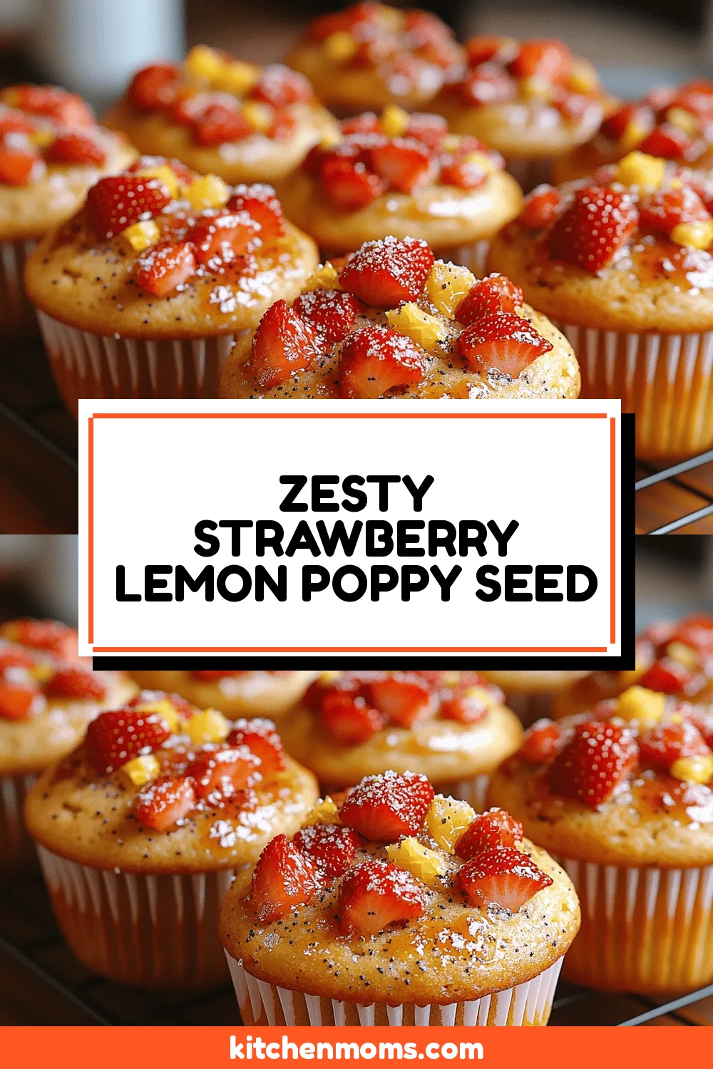Zesty Strawberry Lemon Poppy Seed Muffins: A Delightful Treat