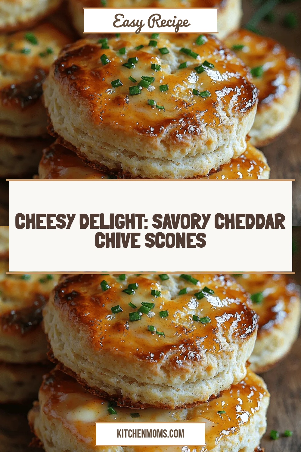Cheesy Delight: Savory Cheddar Chive Scones