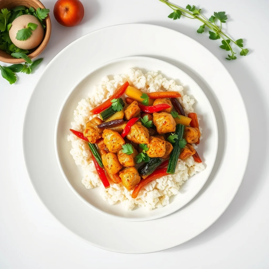 Spiced Chicken & Rainbow Veggie Stir-Fry Recipe