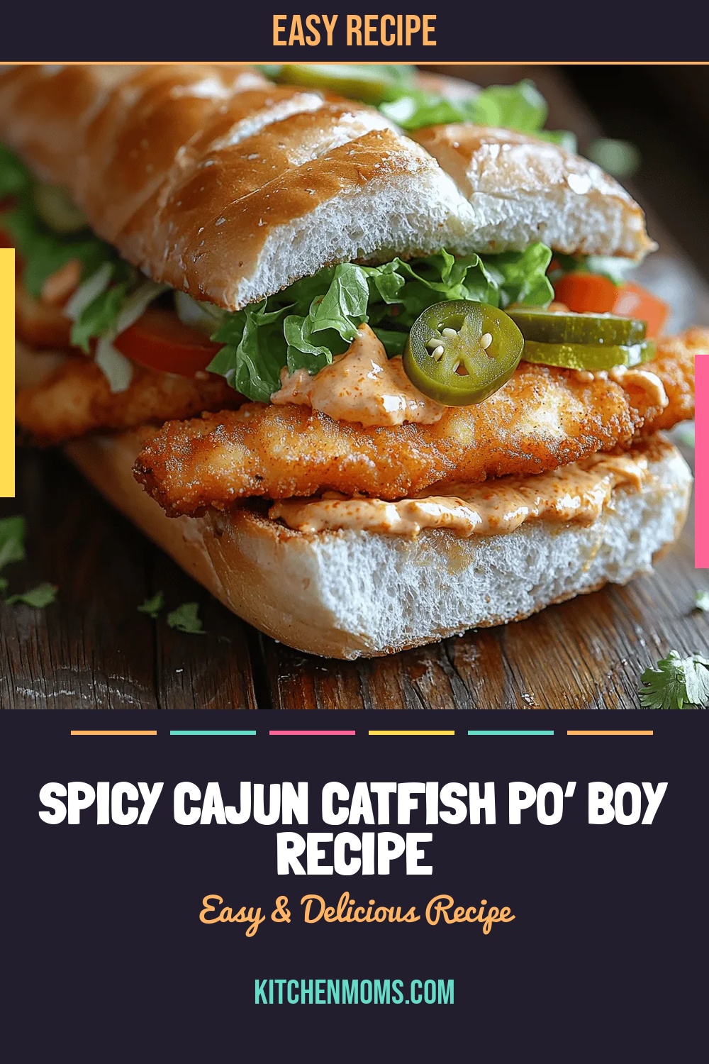 Spicy Cajun Catfish Po’ Boy Recipe
