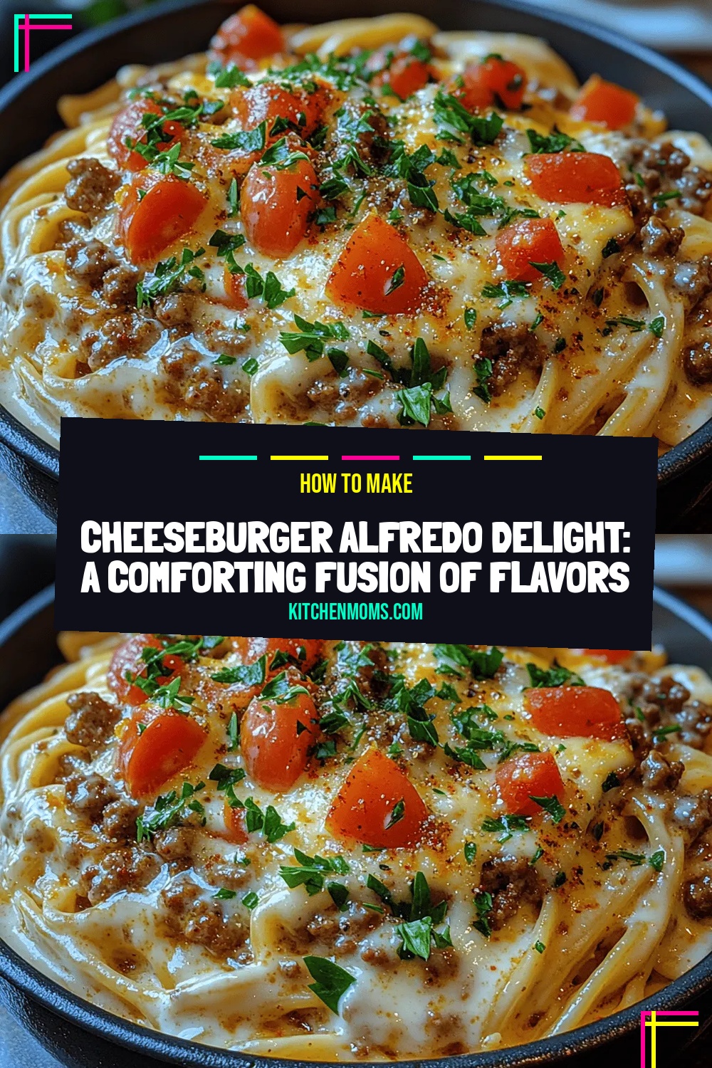 Cheeseburger Alfredo Delight: A Comforting Fusion of Flavors