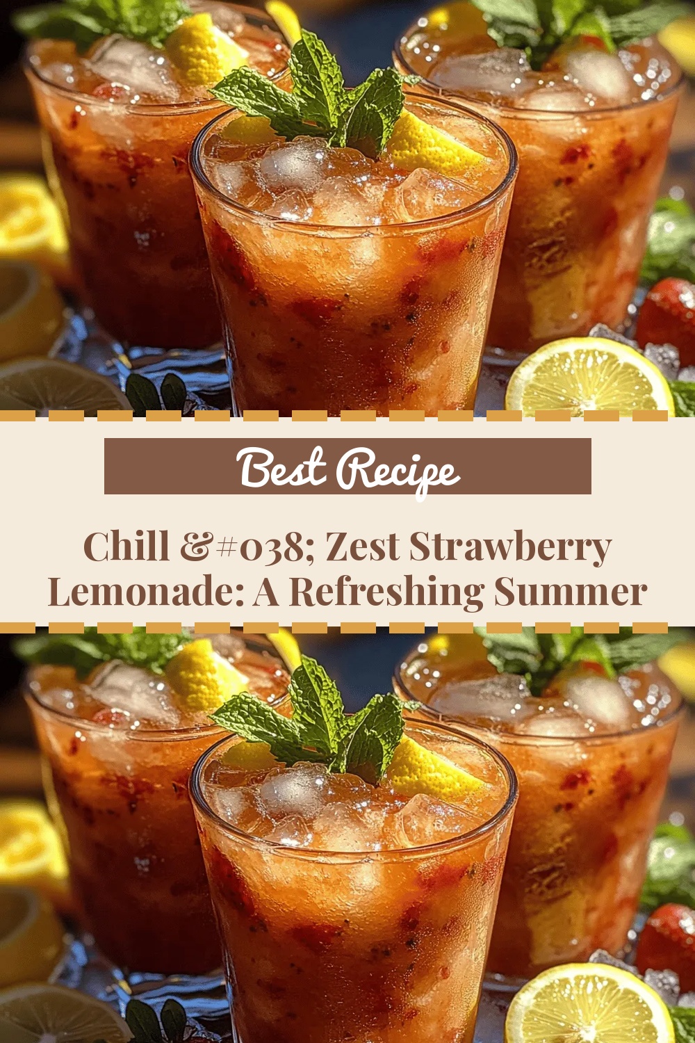 Chill & Zest Strawberry Lemonade: A Refreshing Summer Delight