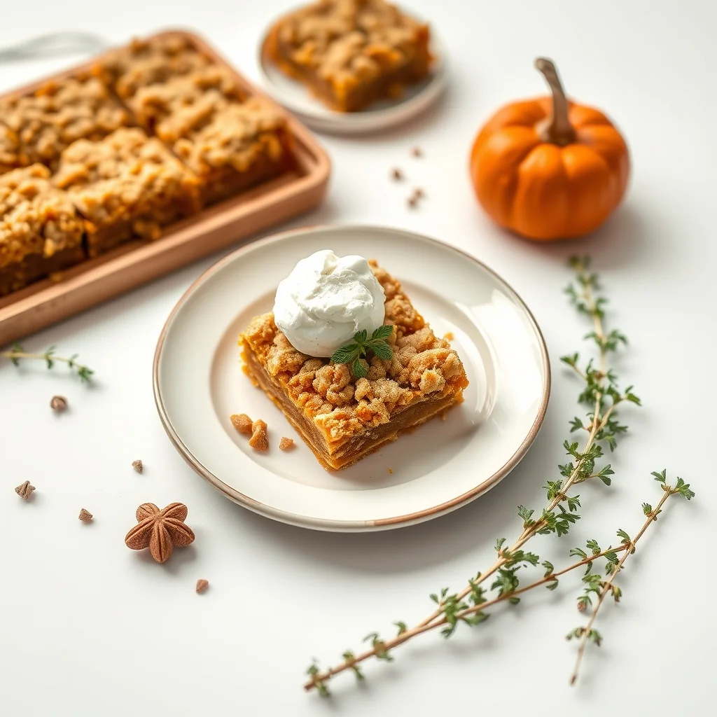 Pumpkin Pie Crumble Bars