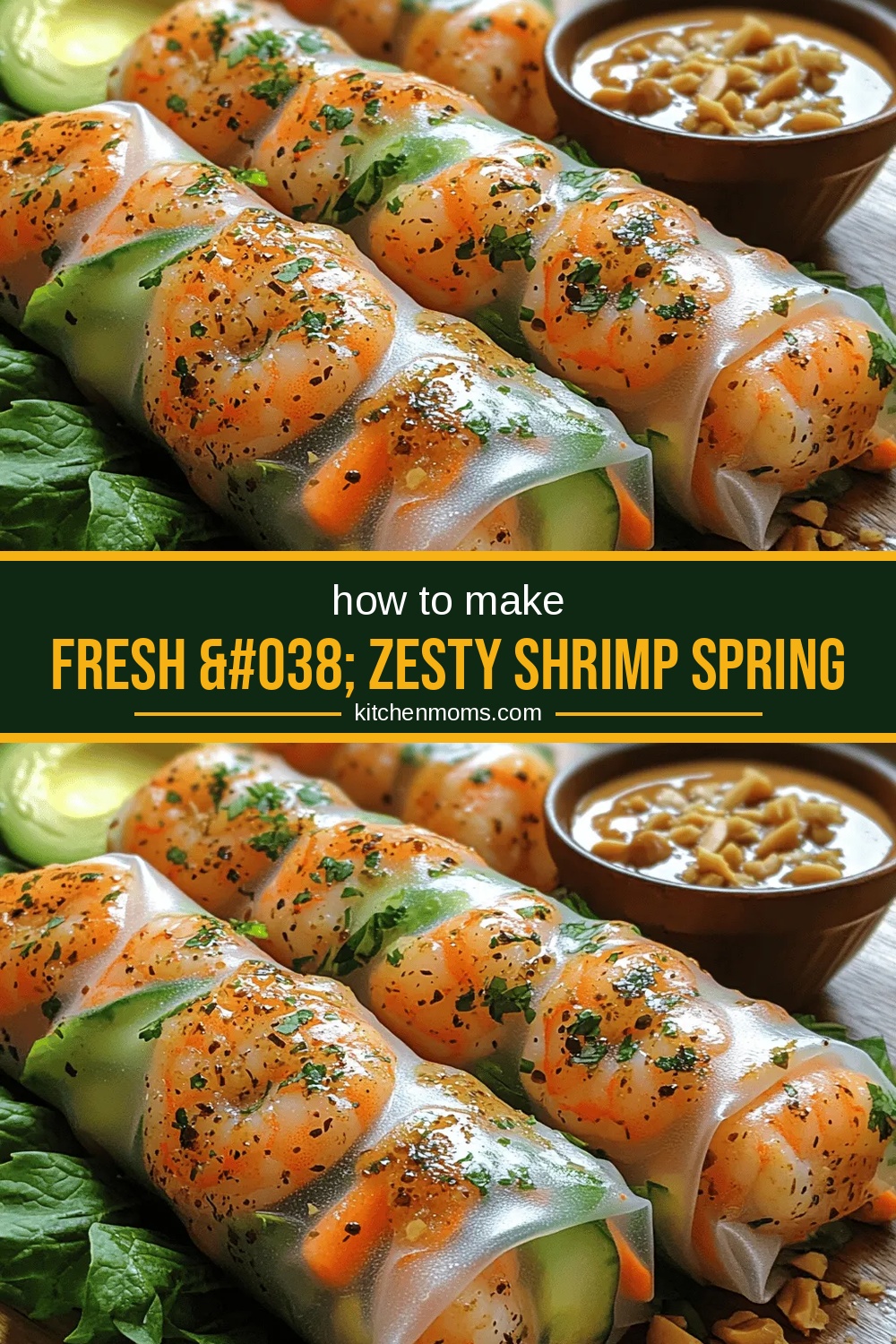 Fresh & Zesty Shrimp Spring Rolls Recipe
