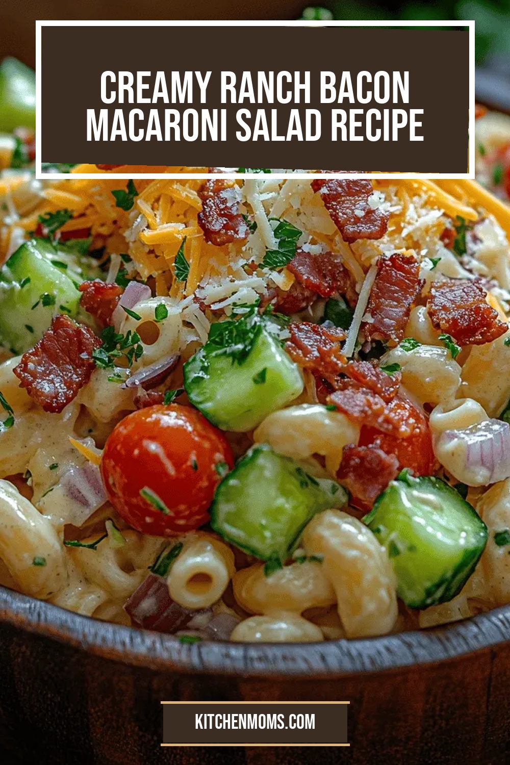 Creamy Ranch Bacon Macaroni Salad Recipe