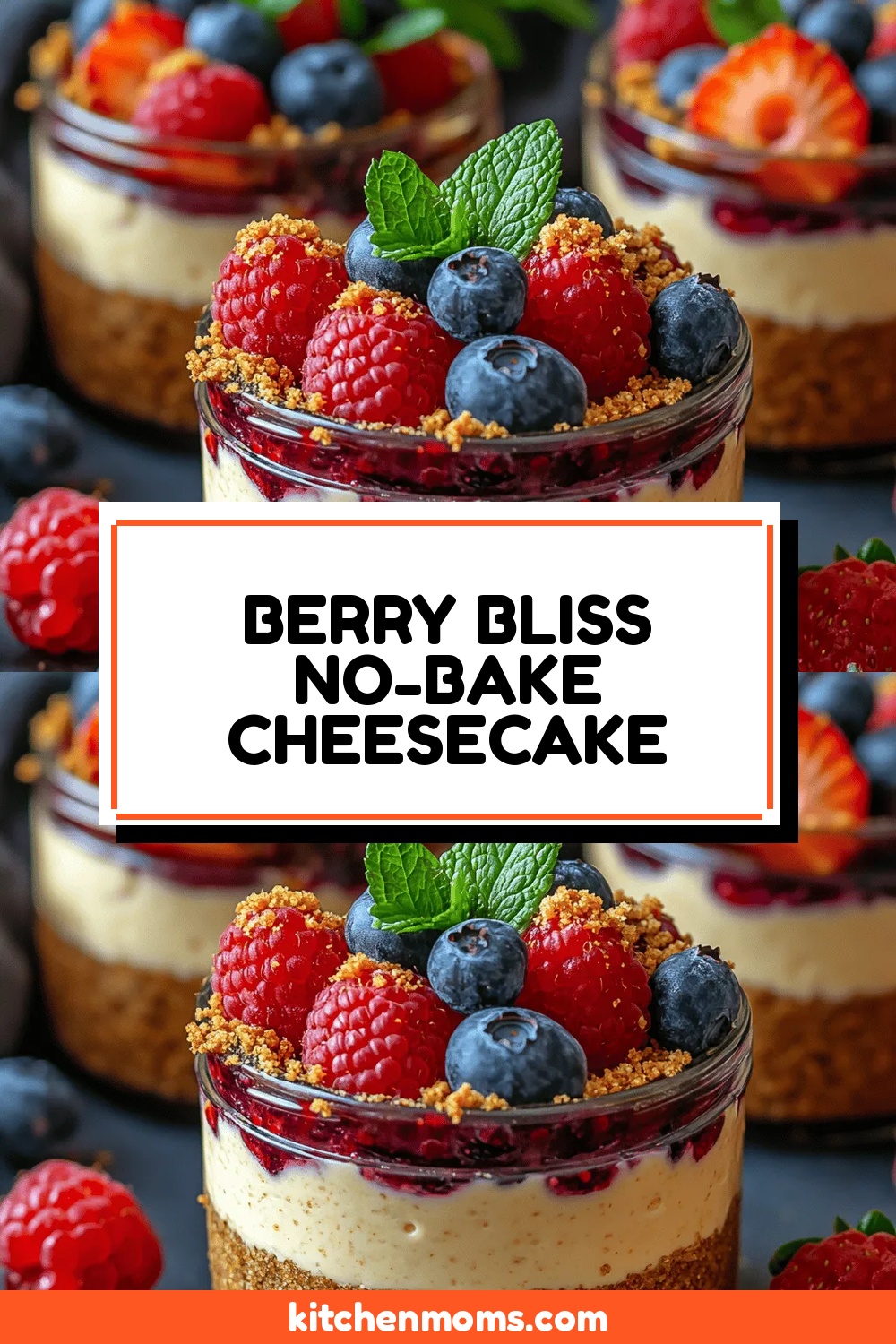 Berry Bliss No-Bake Cheesecake Jars