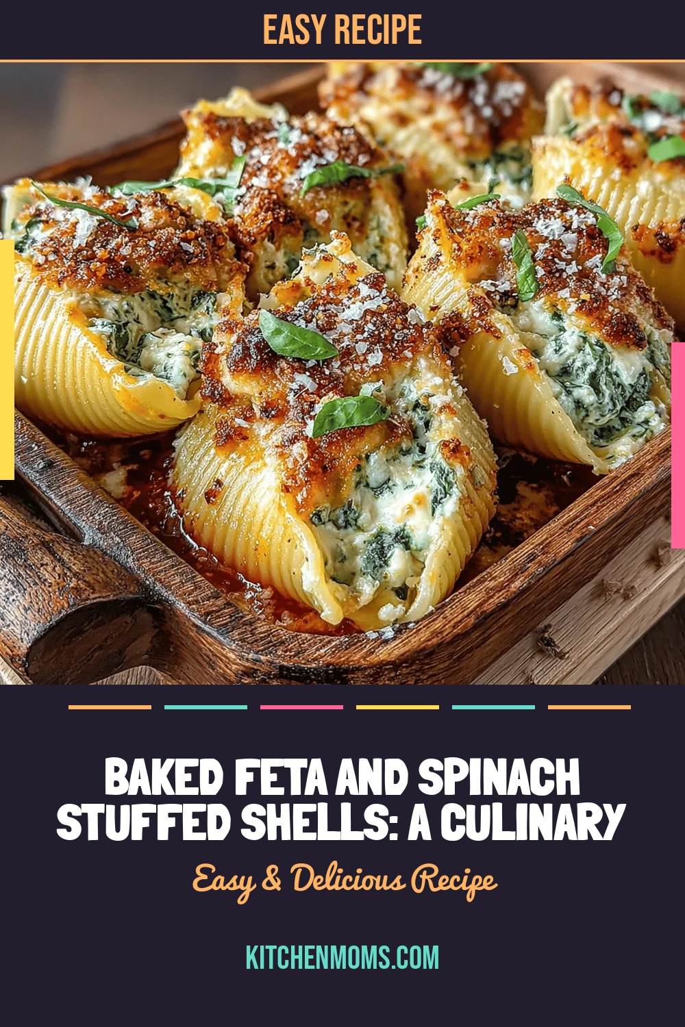 Baked Feta and Spinach Stuffed Shells: A Culinary Delight