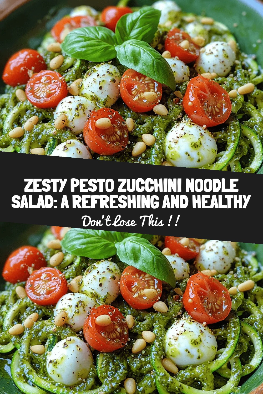 Zesty Pesto Zucchini Noodle Salad: A Refreshing and Healthy Delight