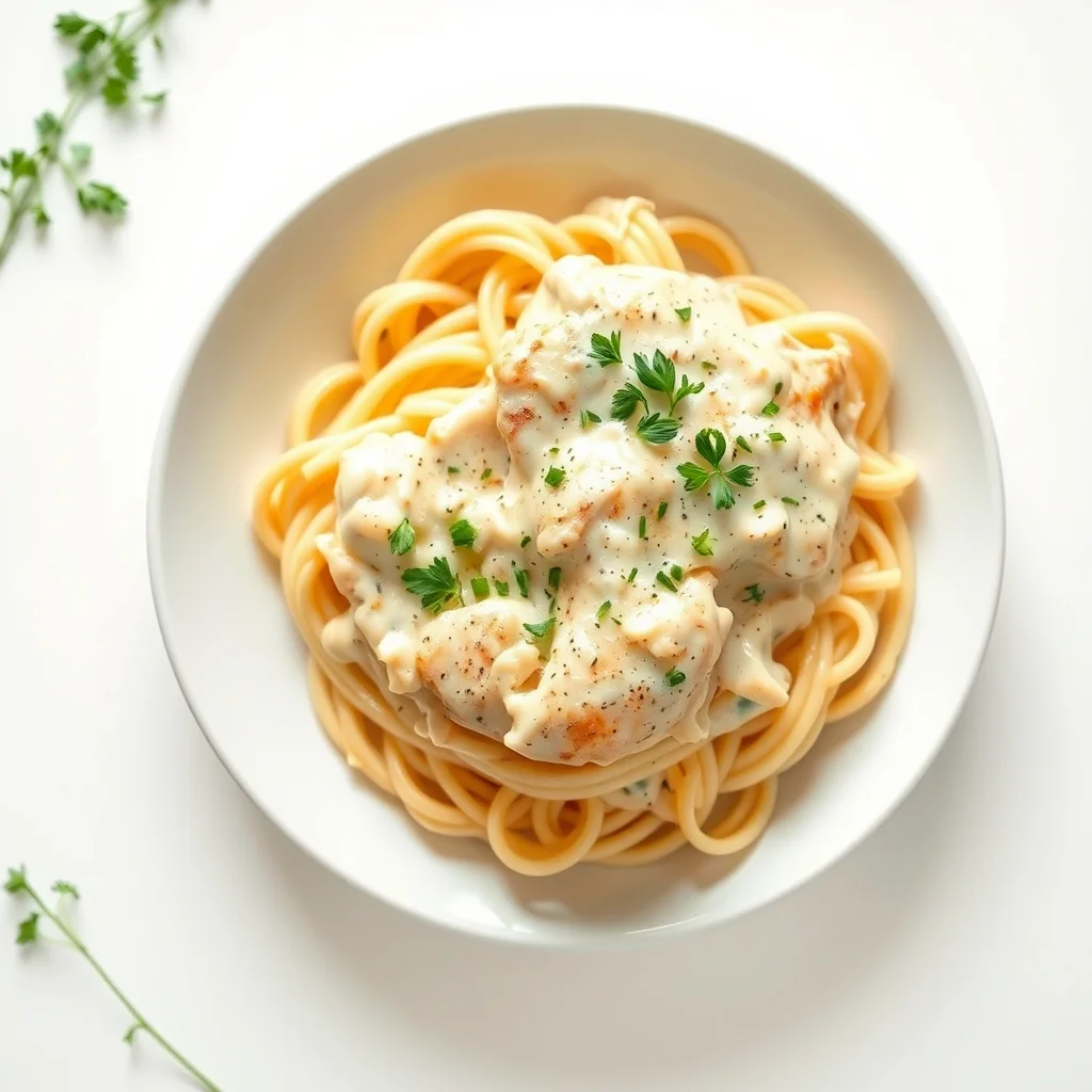 Creamy Dreamy Slow Cooker Chicken Alfredo