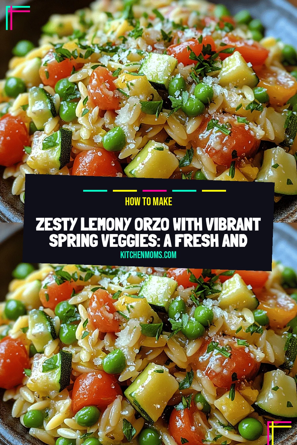 Zesty Lemony Orzo with Vibrant Spring Veggies: A Fresh and Flavorful Delight for Your Table