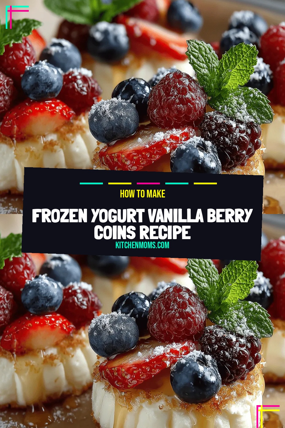 Frozen Yogurt Vanilla Berry Coins Recipe