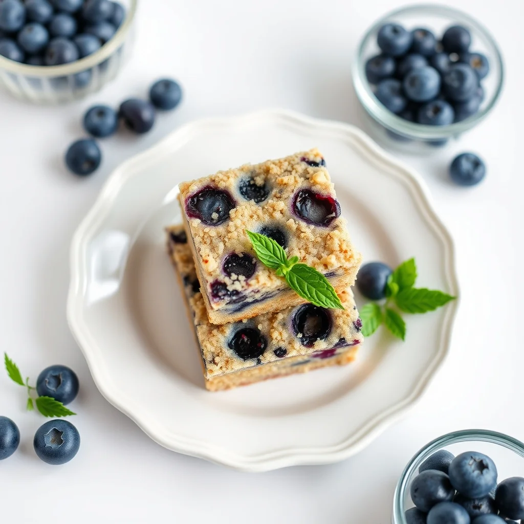 Blueberry Bliss Chia Muffin Bars