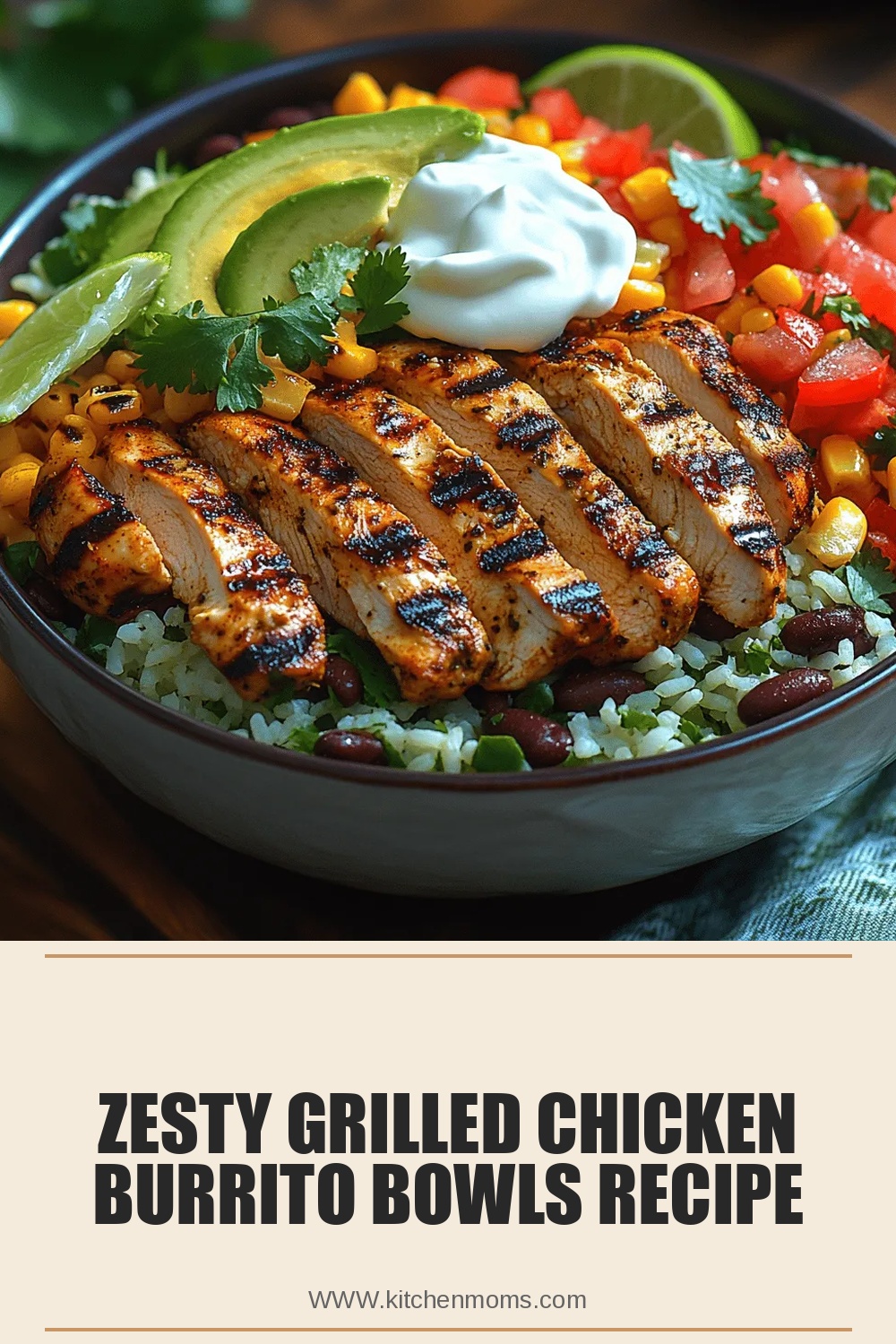 Zesty Grilled Chicken Burrito Bowls Recipe