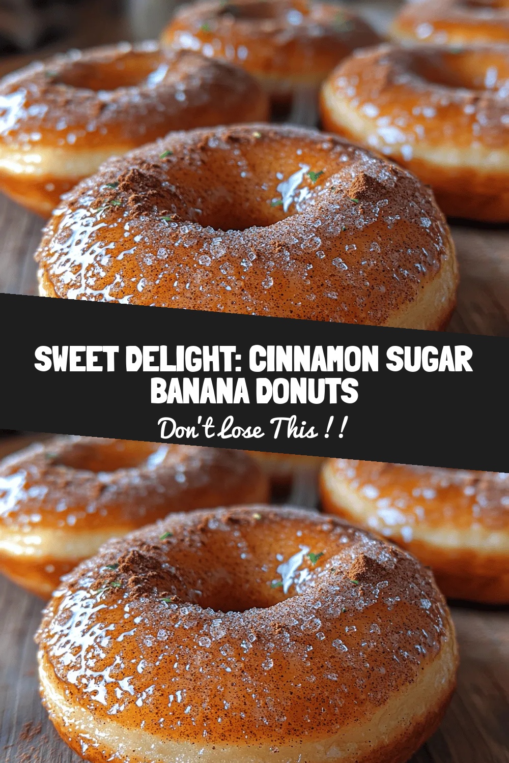Sweet Delight: Cinnamon Sugar Banana Donuts