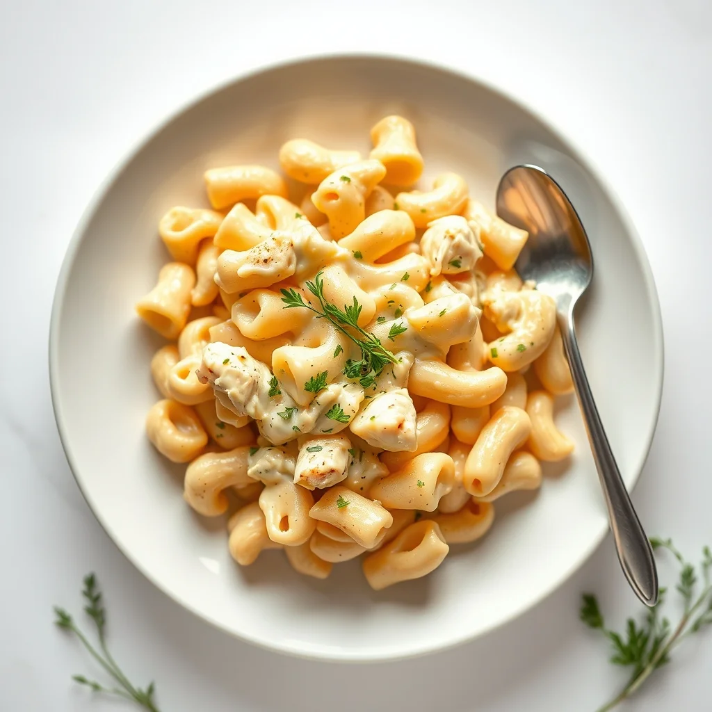 Creamy Chicken Mac & Cheese Delight
