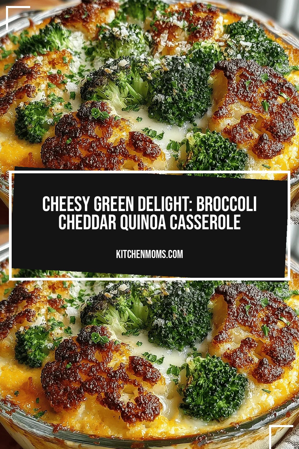 Cheesy Green Delight: Broccoli Cheddar Quinoa Casserole