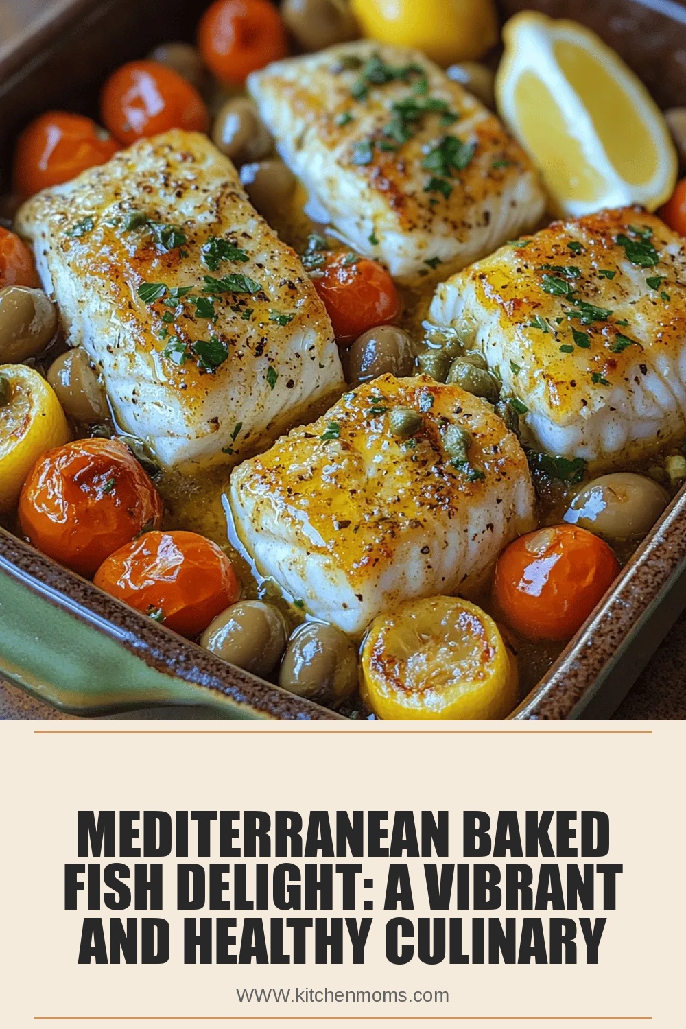 Mediterranean Baked Fish Delight: A Vibrant and Healthy Culinary Experience