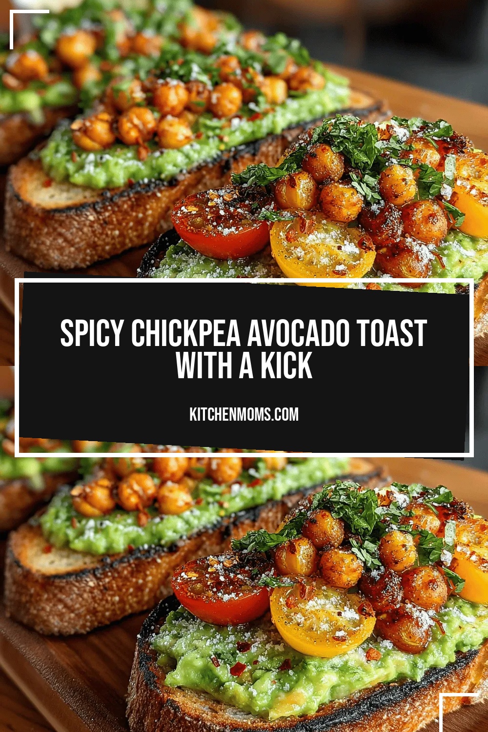 Spicy Chickpea Avocado Toast with a Kick