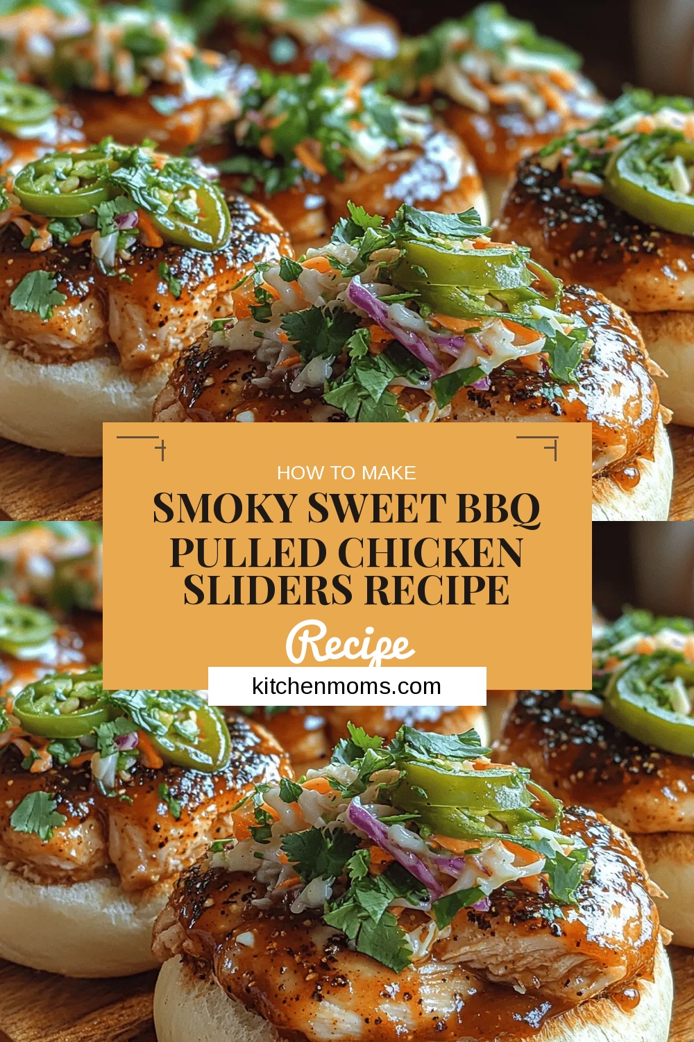 Smoky Sweet BBQ Pulled Chicken Sliders Recipe