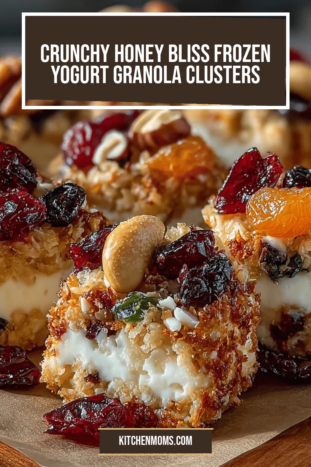 Crunchy Honey Bliss Frozen Yogurt Granola Clusters