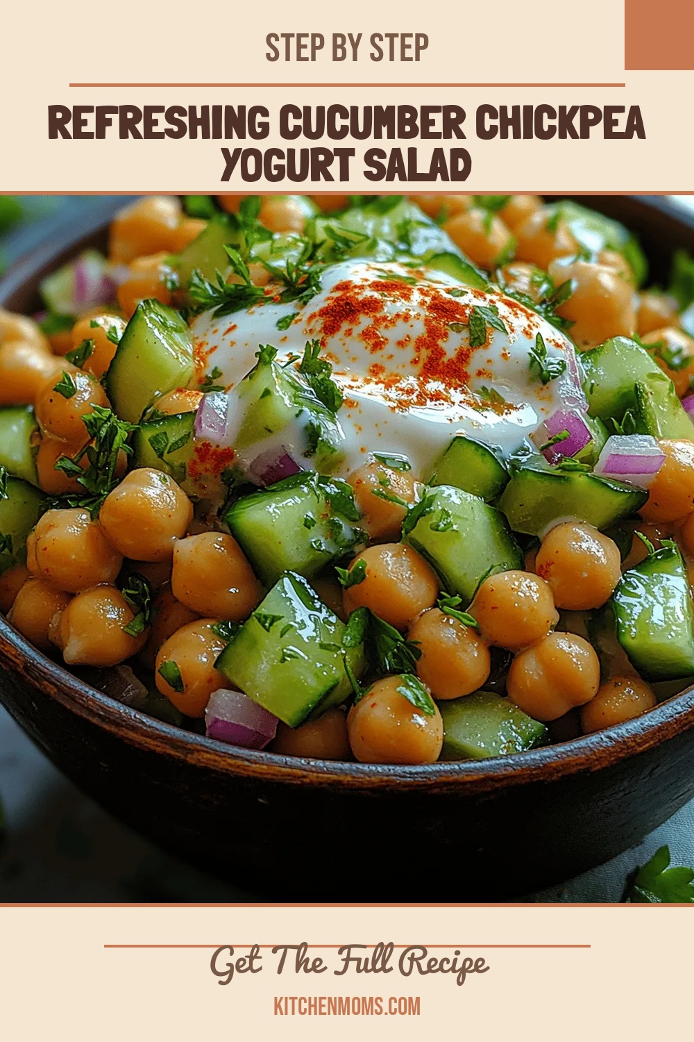 Refreshing Cucumber Chickpea Yogurt Salad