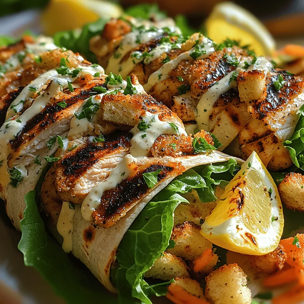 Char-Grilled Romaine Caesar Wraps: A Deliciously Nutritious Option for Modern Cuisine
