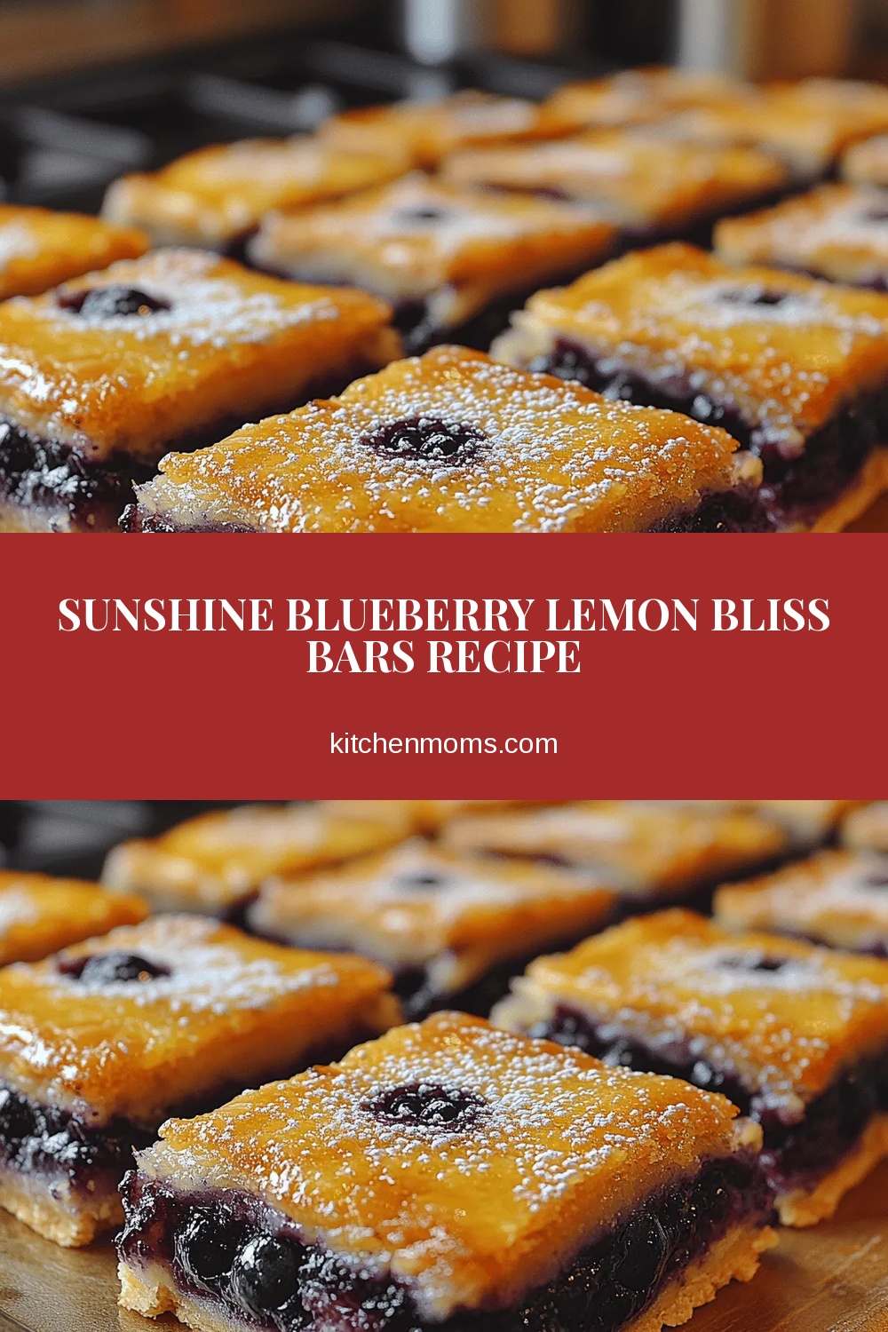 Sunshine Blueberry Lemon Bliss Bars Recipe