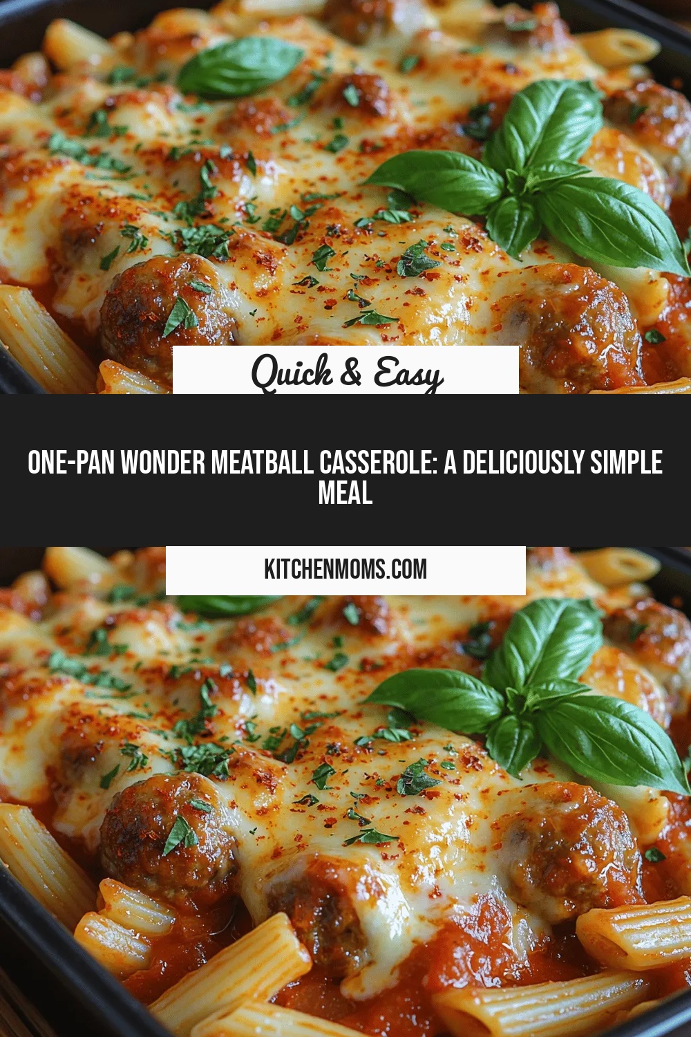 One-Pan Wonder Meatball Casserole: A Deliciously Simple Meal