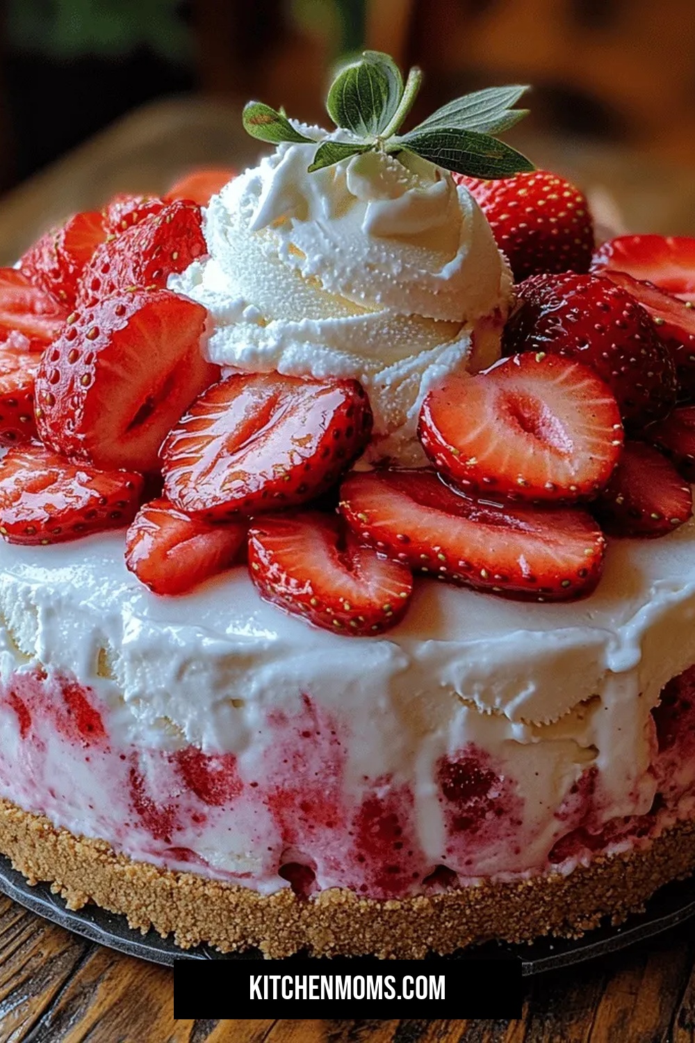 Berry Delight: Easy Strawberry Ice Cream Cake
