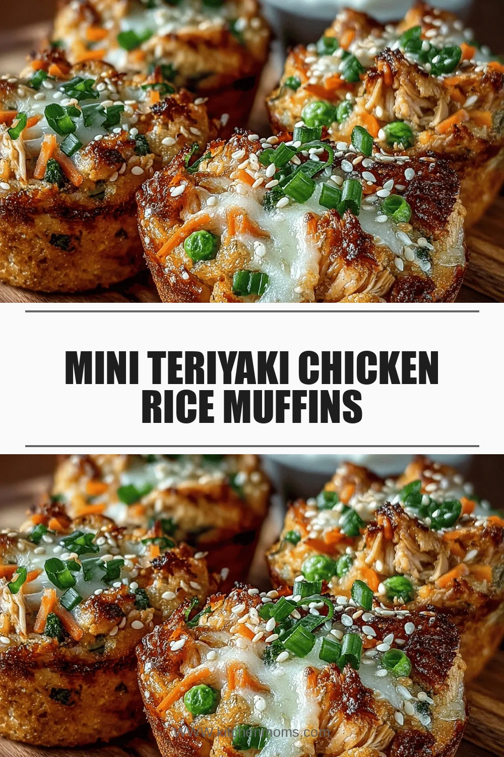 Mini Teriyaki Chicken Rice Muffins