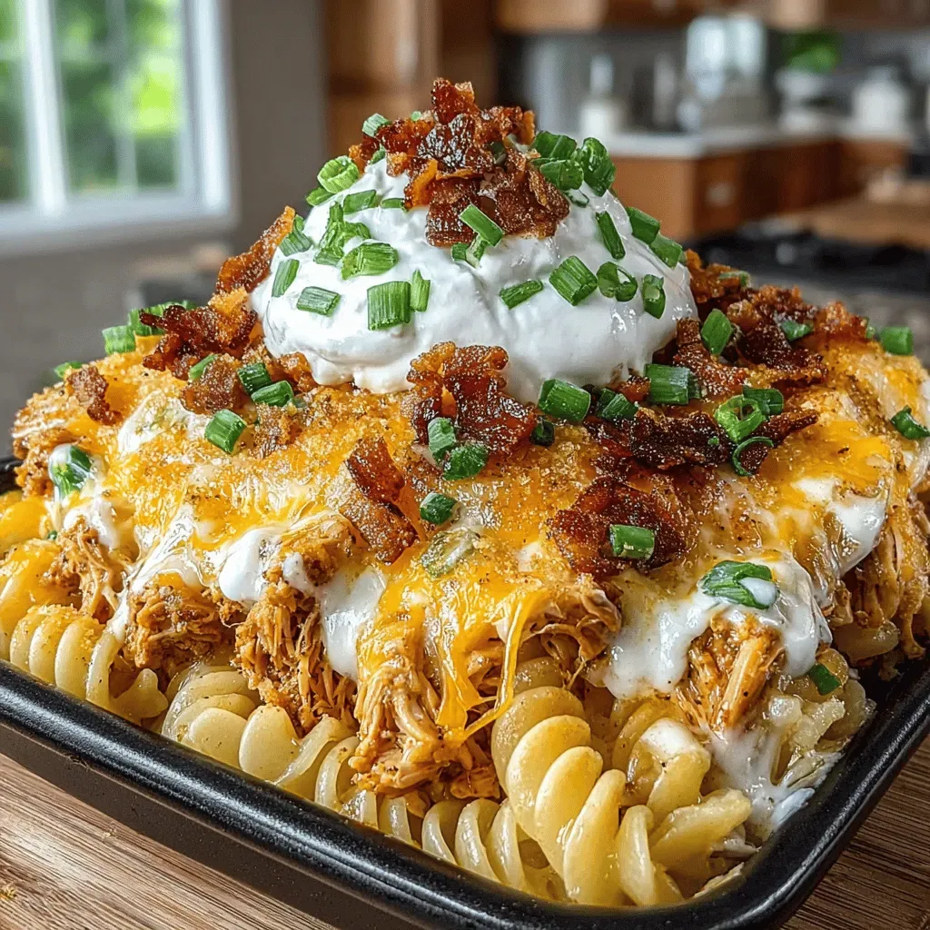 BBQ Chicken & Ranch Pasta Bake Recipe