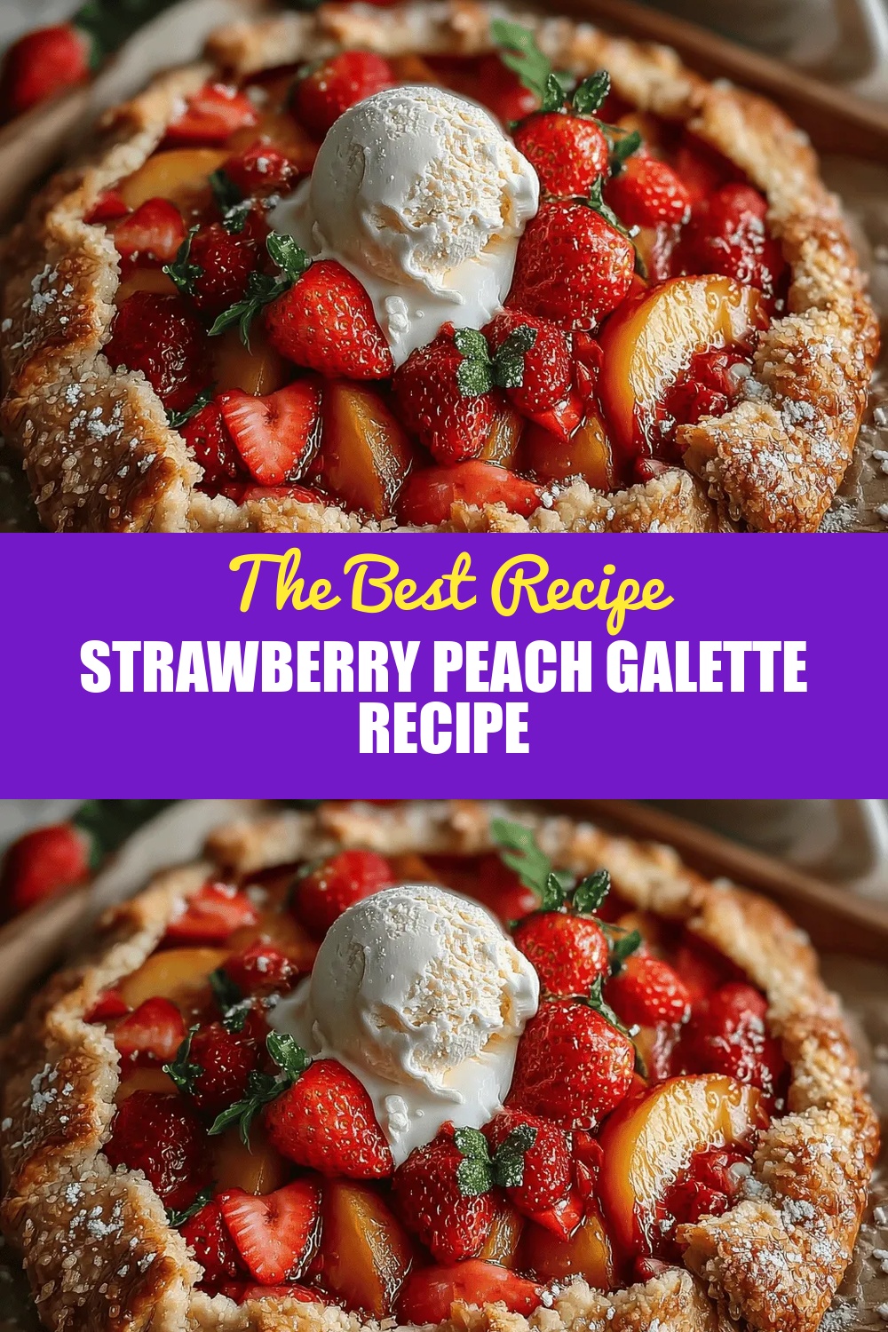 Strawberry Peach Galette Recipe