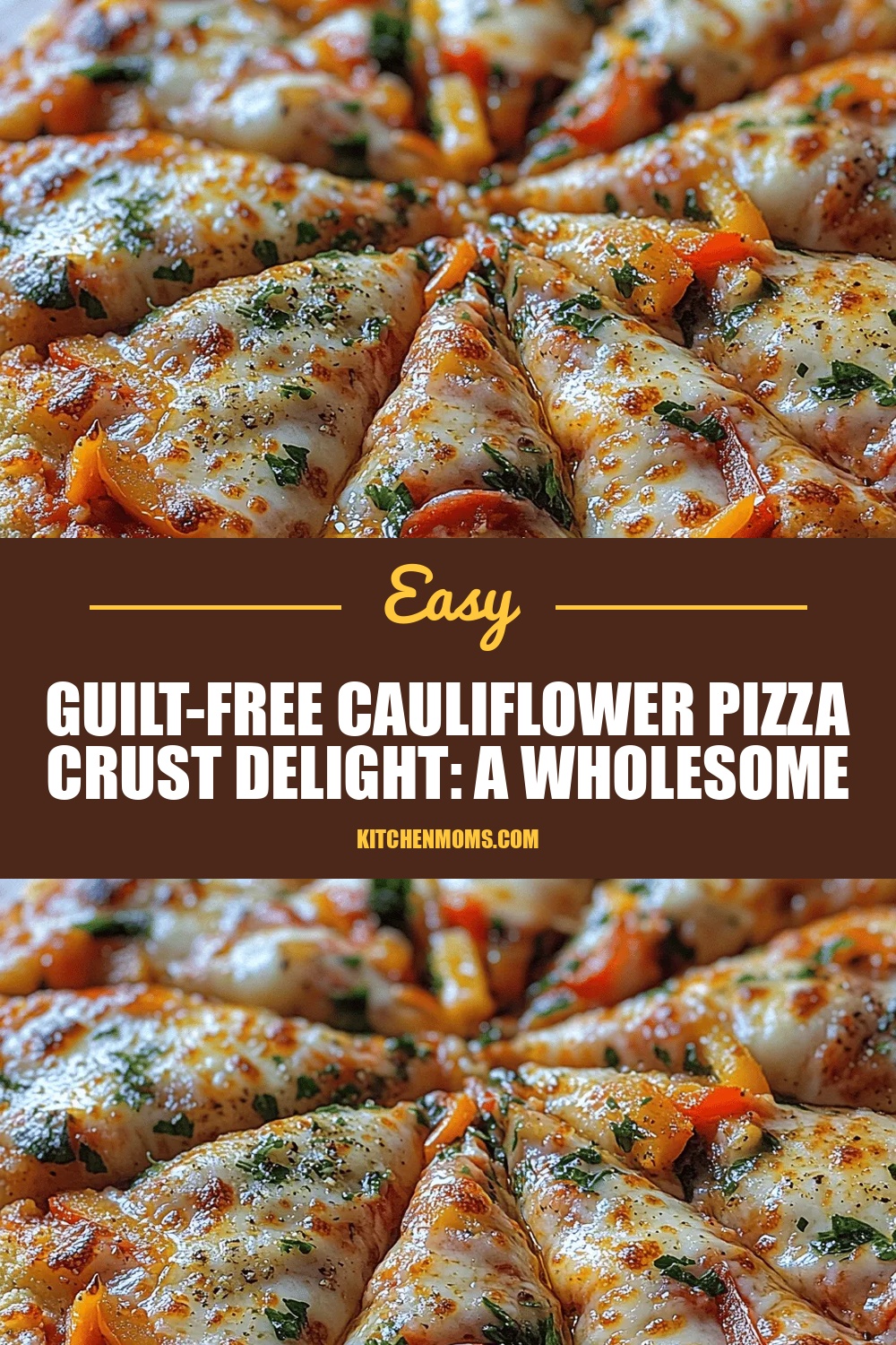 Guilt-Free Cauliflower Pizza Crust Delight: A Wholesome Alternative