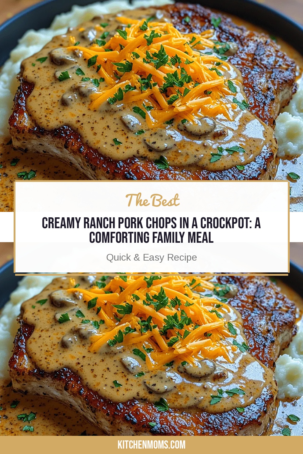 Creamy Ranch Pork Chops in a Crockpot: A Comforting Family Meal