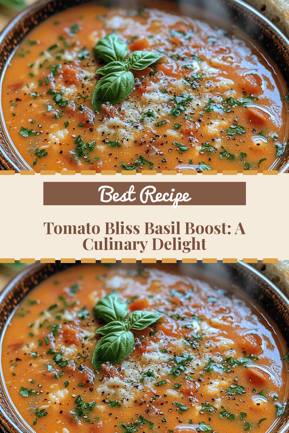 Tomato Bliss Basil Boost: A Culinary Delight