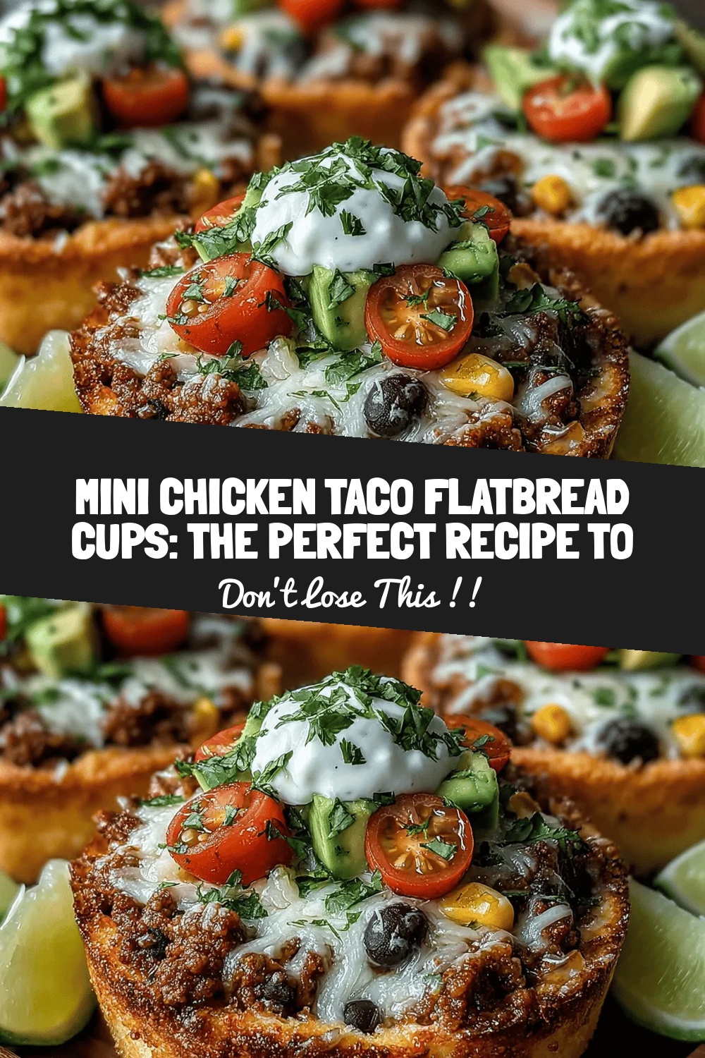 Mini Chicken Taco Flatbread Cups: The Perfect Recipe to Delight Your Guests