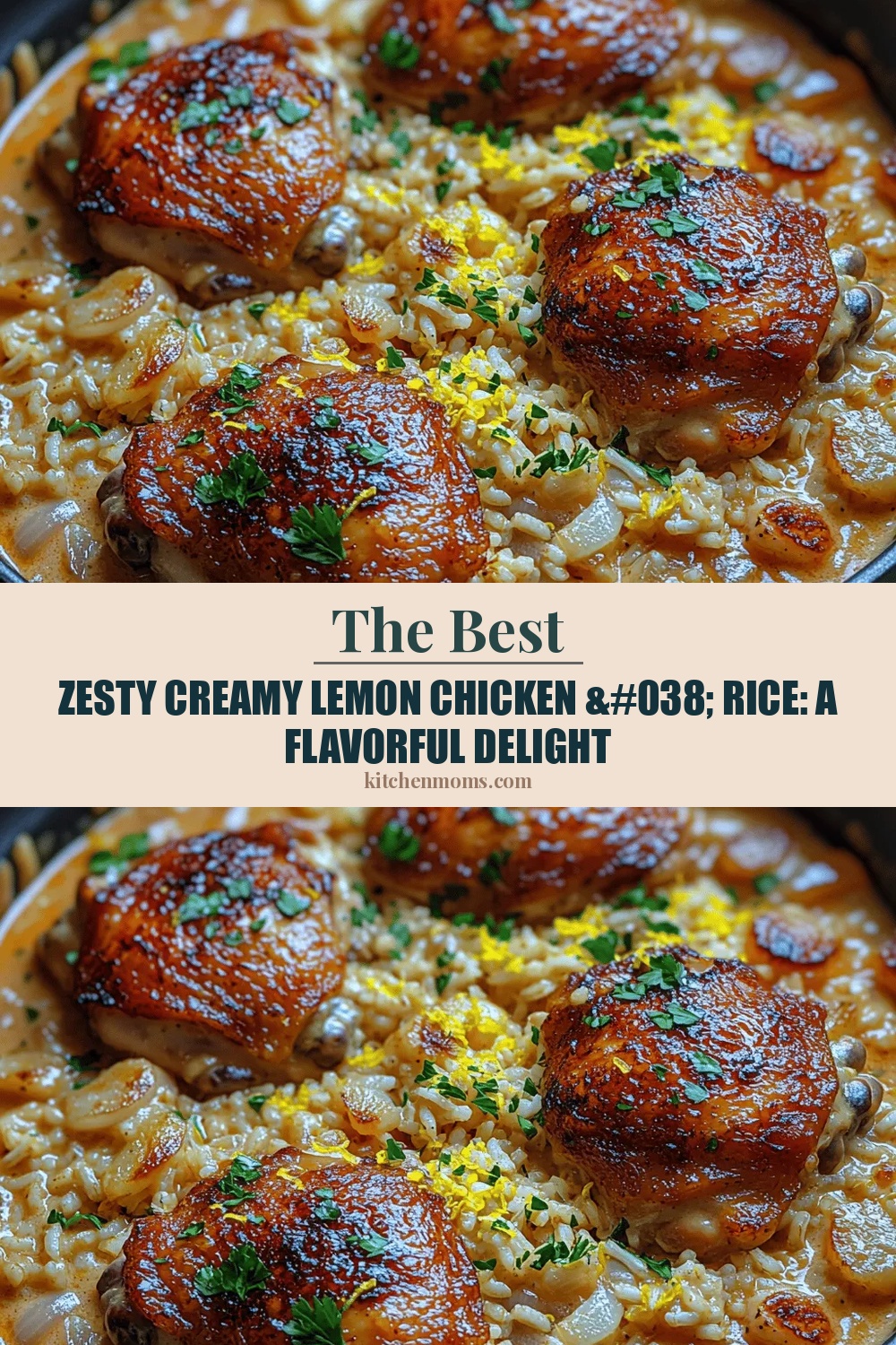 Zesty Creamy Lemon Chicken & Rice: A Flavorful Delight